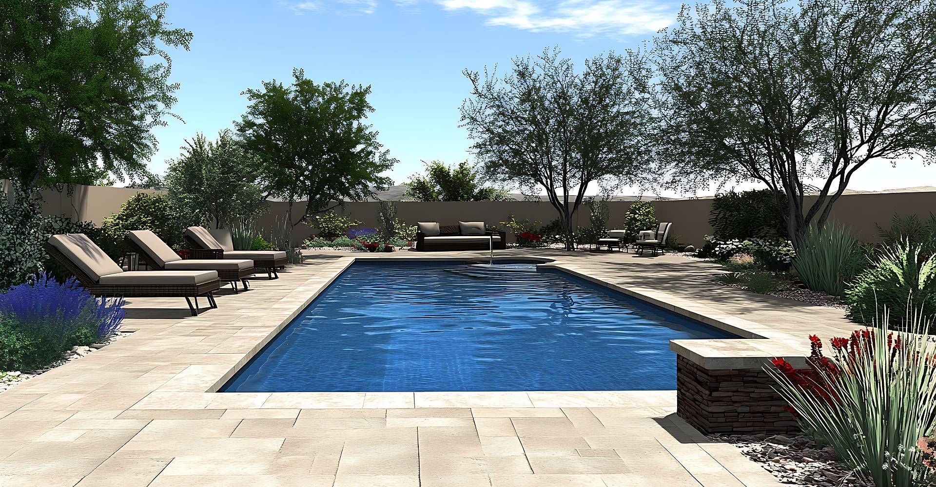 Pool Stile Ressort Resort-Style Pool Design Elements to Bring Vacation Vibes Home